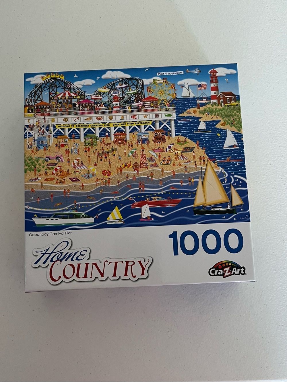 CraZart Home Country Oceanbay Carnival Pier 1000 Piece Puzzle 2020 Complete